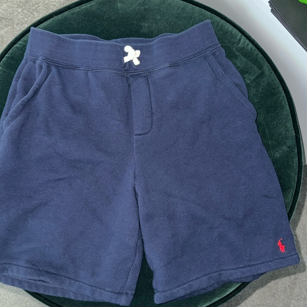 Polo Ralph Lauren Boys cotton navy blue shorts size large 14-16